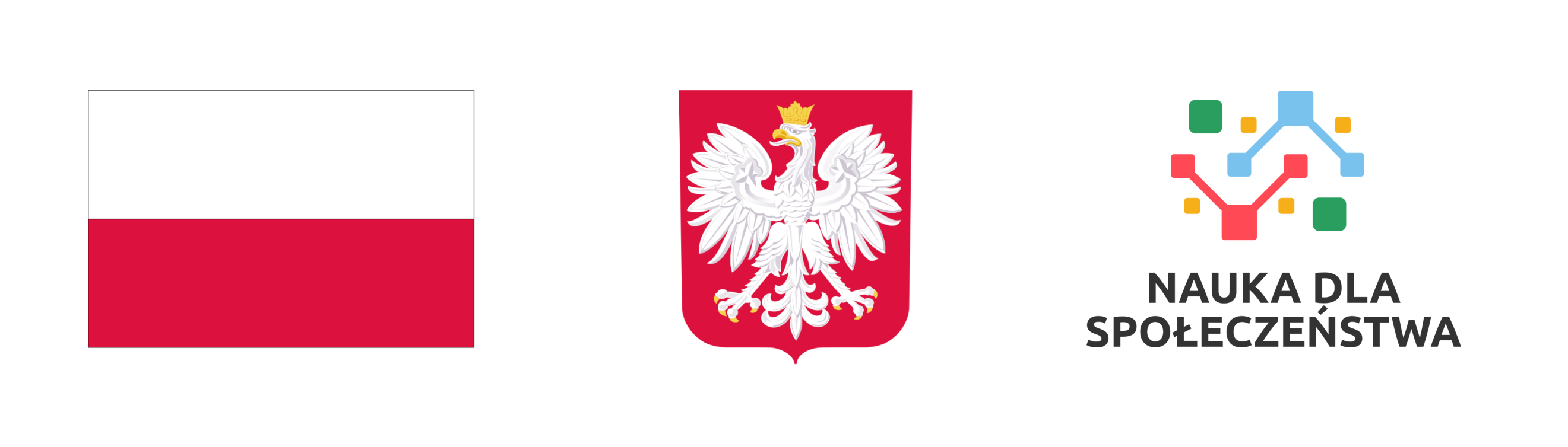 Grafika przedstawiająca flagę i godło Polski